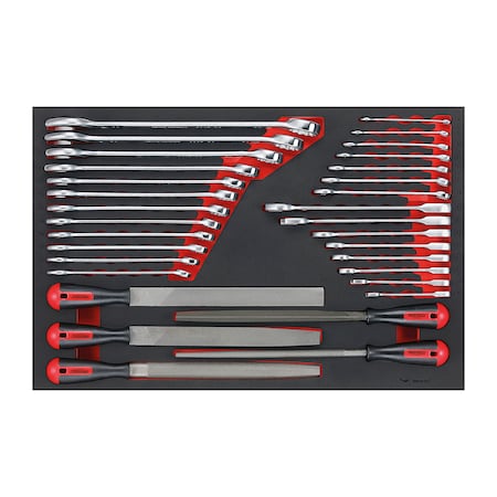 Teng Tools TTEX32 32 Piece EVA Spanner & File Set TTEX32